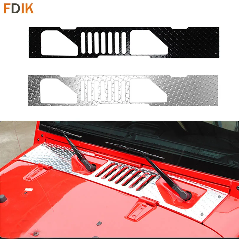 Aluminium Engine Hood Vent Outlet Armor Cover Molding Trim Protector