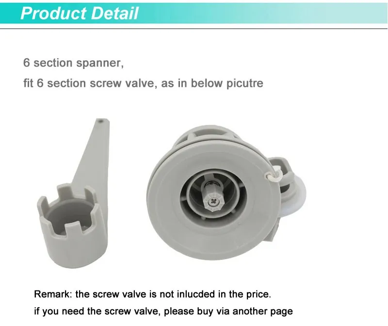 Новое поступление воздушный клапан гаечный ключ 6 секций, для большой лодки, надувная лодка, нежная лодка, каяк A09030