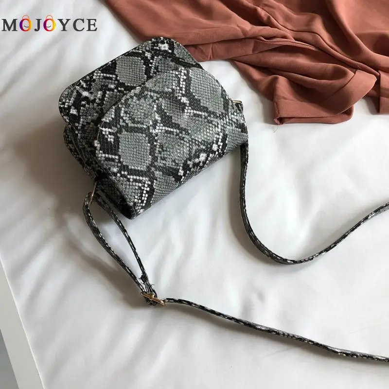 Fashion Snake Print Shoulder Bag Messenger Handbags PU Leather Small Flap Crossbody Bags for Women Fashion Snake Print Shoulder Bag Messenger Handbags PU Leather Small Flap Crossbody Bags for Women