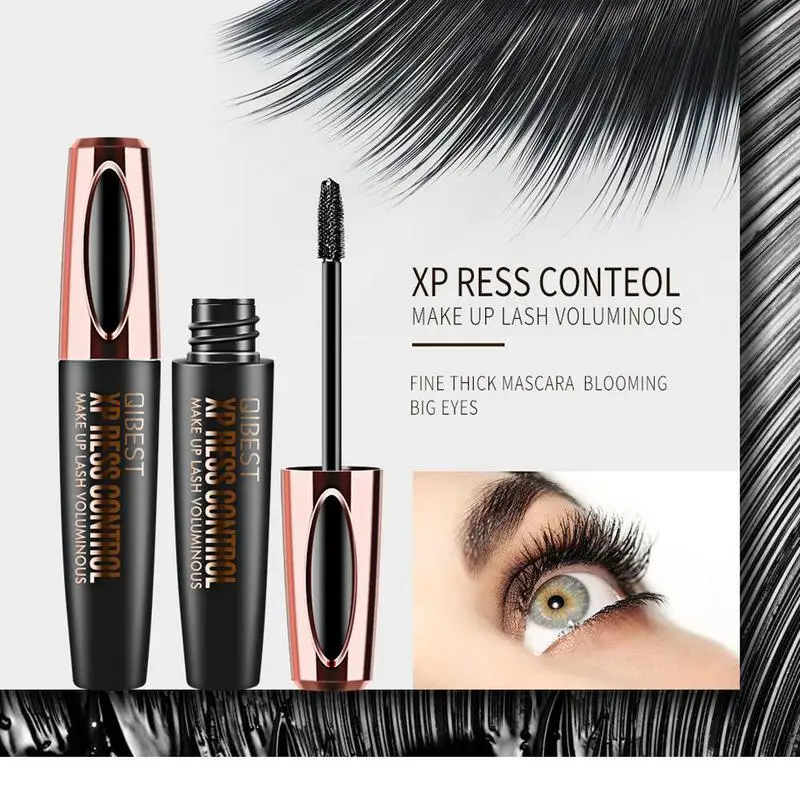

4D Silk Fiber Eyelash Mascara Magic Extension Makeup Black Waterproof Eye Lashes