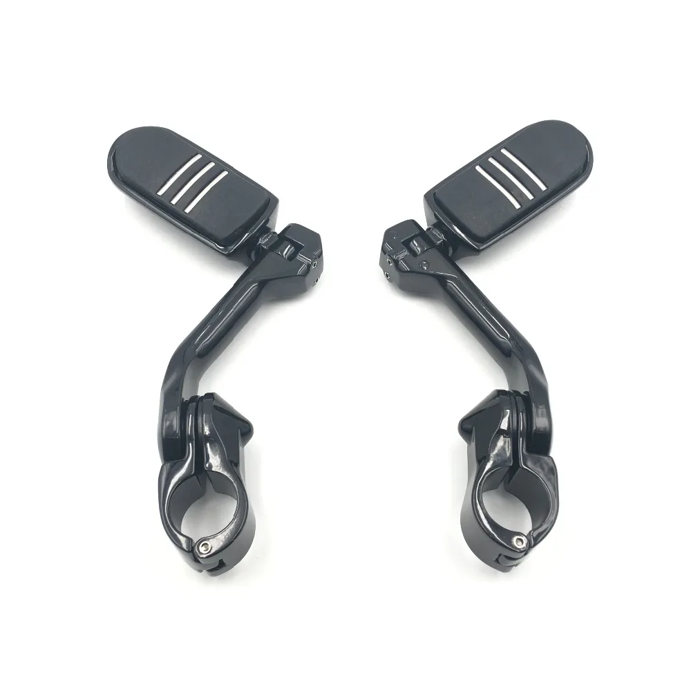 

32mm 1.25" Black Long Angled Highway Engine Guard Foot Peg For Harley Davidson for Honda Yamaha Suzuki Kawasaki