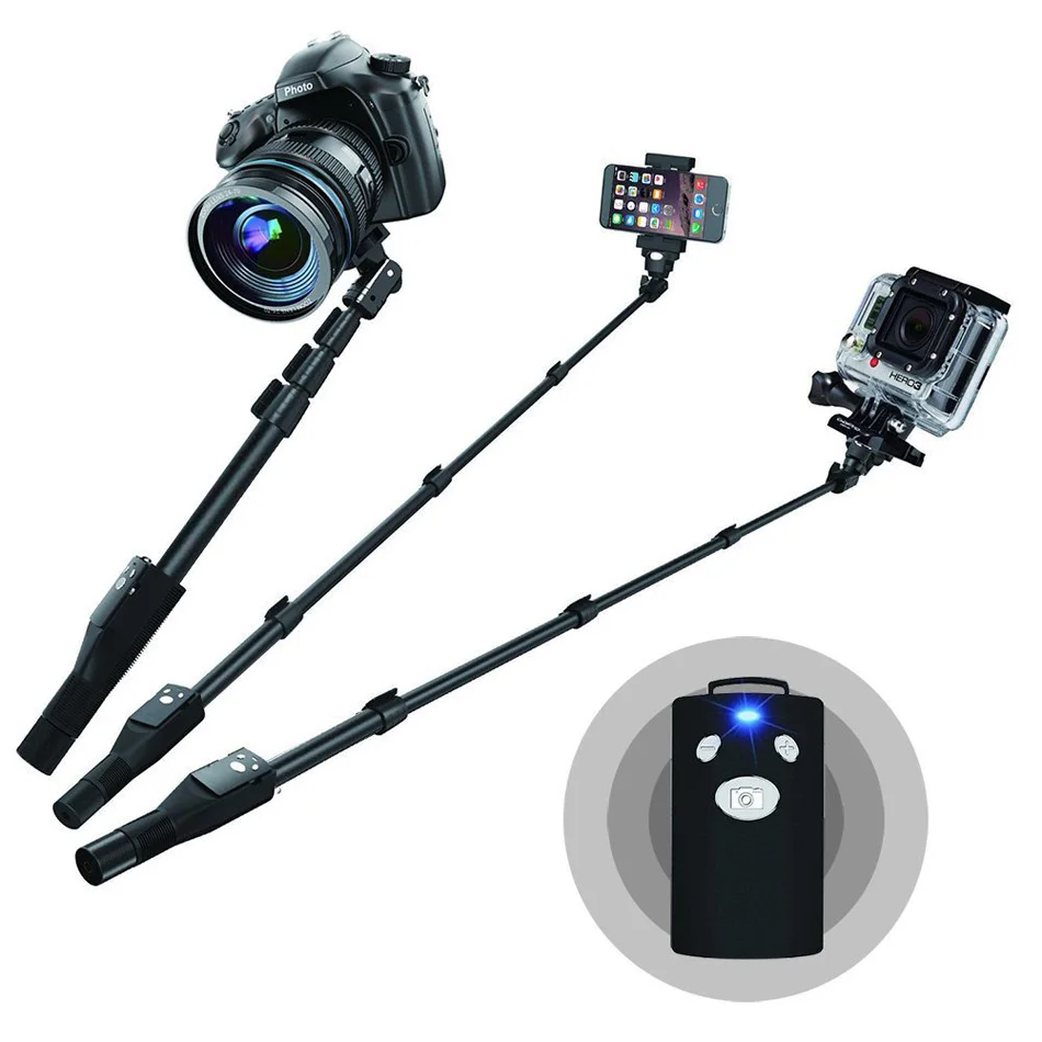 New yunteng 1288 selfie stick bluetooth for iphone android font b smartphone b font portable bluetooth