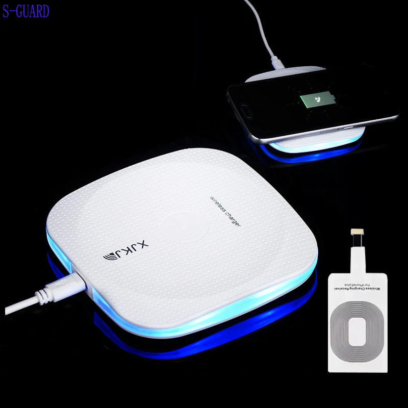 

S-GUARD Wireless Charger Original Charging Pad for iphone7 7plus 8 plus iphone X 6 5s se Samsung S8 S7edge s6 S6edge+ plus note5