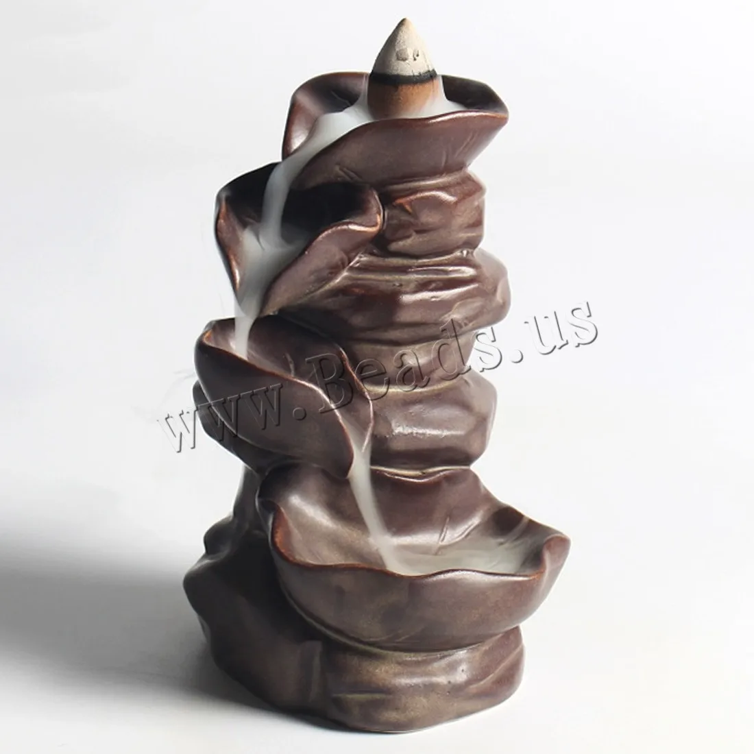 

Backflow Incense Burner Smoke Waterfall Ceramic Censer Mountain River Handicraft Incense Holder Censer Use In Home Teahouse