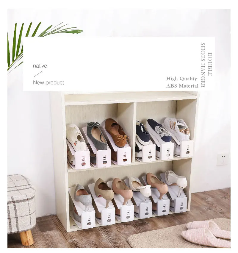 Home Use Shoe Organizer Modern Double Cleaning Storage Shoe Rack Living Room Convenient Shoes box Shoes Organizer Stand Shelf (11)