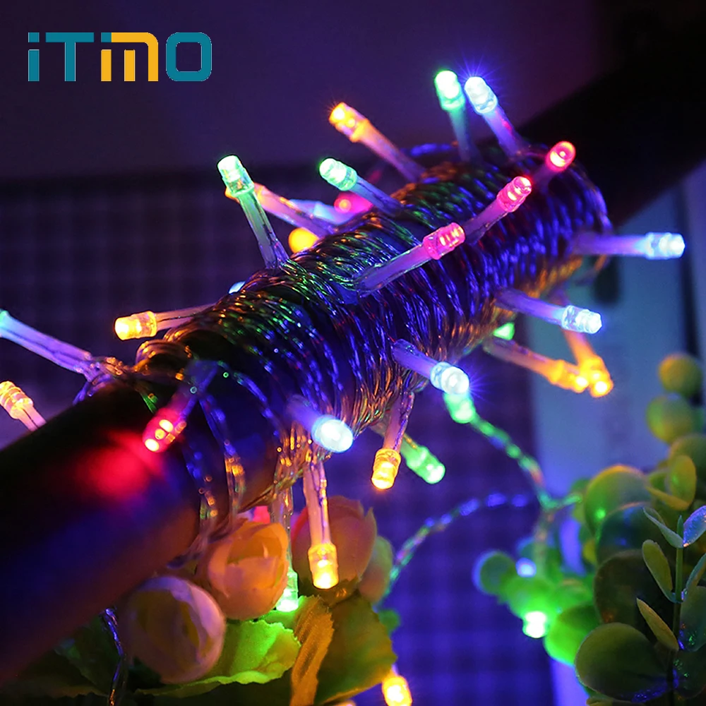 

ITimo Icicle String Lights Droop Indoor Decoration Christmas Holiday Lighting EU Plug 4M LED Curtain Warm White Fairy Lights