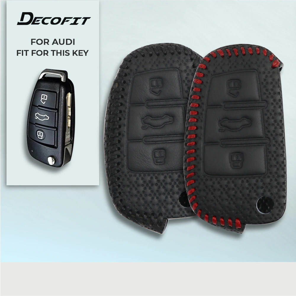 Luxury Leather Car Key Case for Audi A1 A2 A3 A4 A5 A6 A7 TT Q3 Q5 Q7