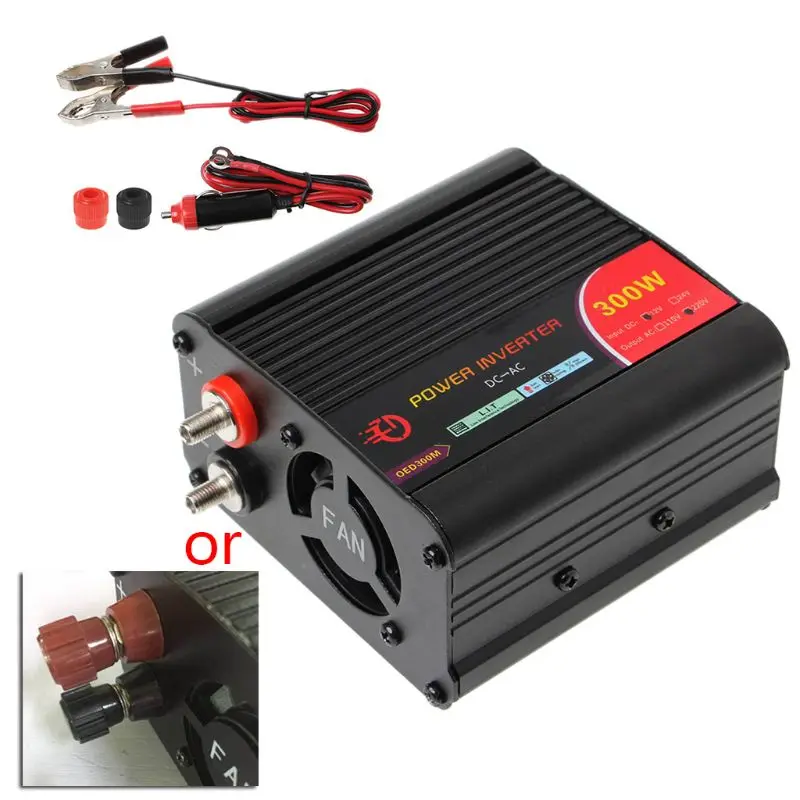 High Quality 1 Set 300W Power Inverter Converter DC 12V to 220V AC Auto Car with Adapter|Инверторы для авто| |