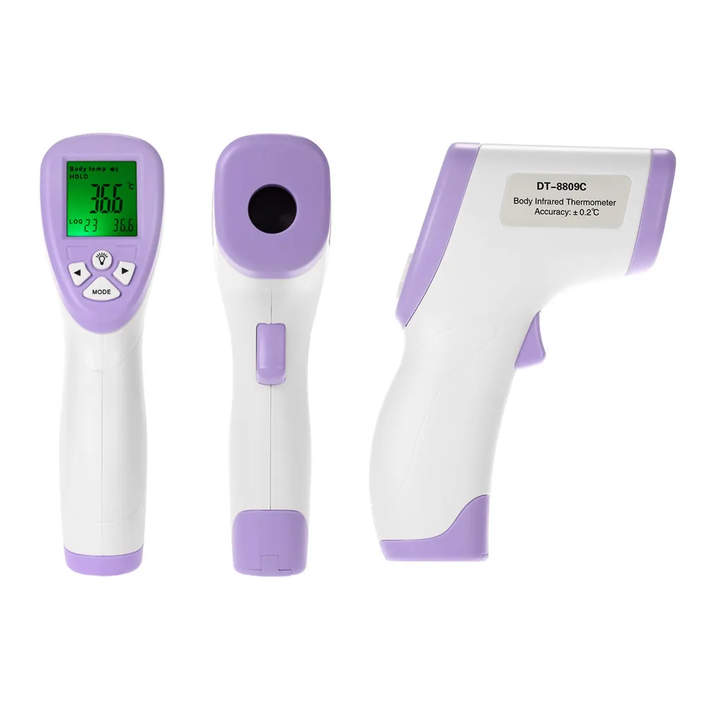 Dropshipping Digital Thermometer Infrared Baby Adult Forehead Non-contact Infrared Thermometer With LCD Backlight Termometro