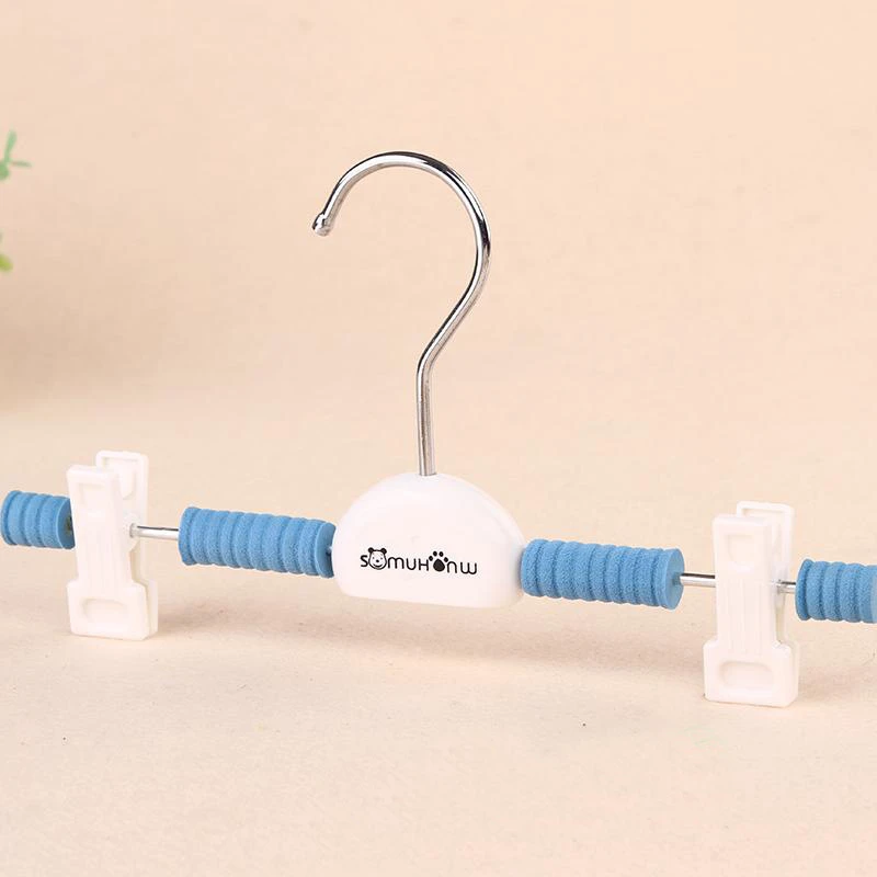 10Pcs/Set Colorful Hangers Creative Rubber Non-Slip Children Pants Dry Clothespin Multifunction Decoration Wardrobe Drying Racks
