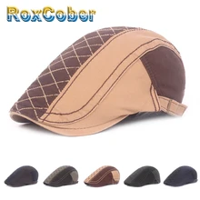 RoxCober хлопковые Лоскутные береты шапки для новорожденных мальчиков головные уборы плюща Гольф вождения плоская кепка для мужчин женщин peaky blinder boina masculina