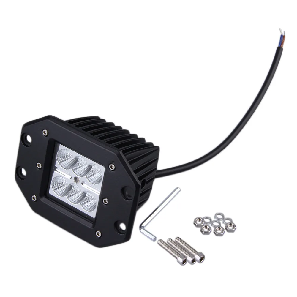 

2018 4 inch 18W LED Work Light Motorcycle Tractor Boat Off Road Truck SUV ATV Flood Offroad Fog Lamp 12V Work Light Hot New
