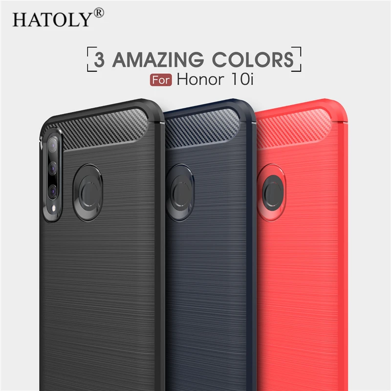 Huawei Honor 10i Case Business Style Soft Silicone Rubber TPU Phone for Cover HRY-LX1 | Мобильные телефоны и аксессуары
