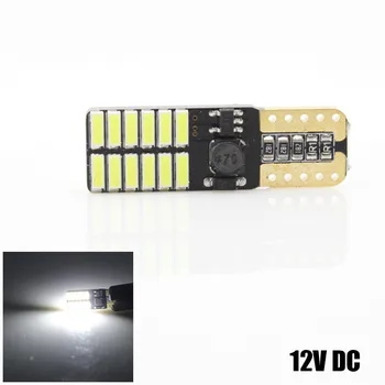 

4x COB 24SMD 4014 T10 Led Canbus W5W Error Free 12V 5W Car Turn Signal Indicator Light Parking Lamps Side Wedge Clearance Lights