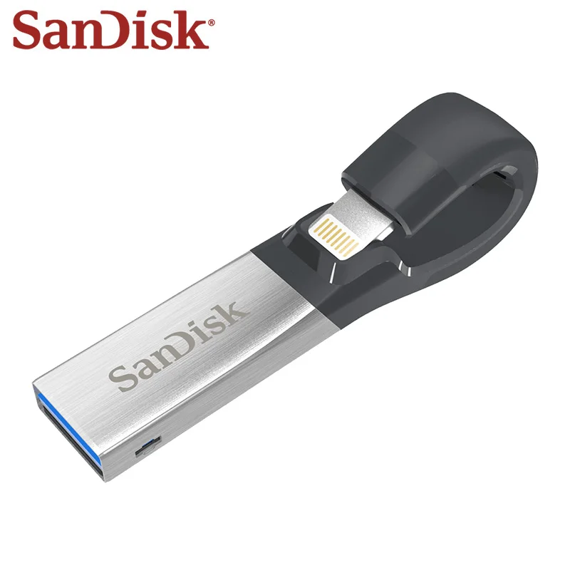 SanDisk IXPAND IX30 USB Mini Flash Drive USB 3.0 Lightning a metal 32GB 64GB Micro U Disk For iPhone iPad Memory USB Stick