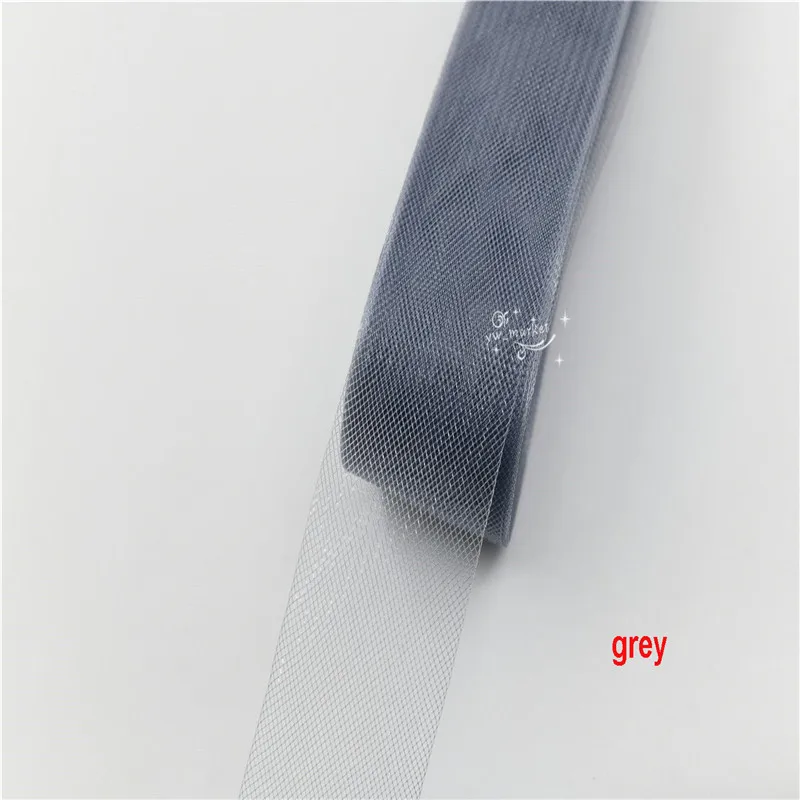 grey Цвет 5 см(2 дюйма) Конский волос Плетеный гибкий Свадебный чародей кринолин для платья шляпы ремесла 22 ярдов мягкая жесткая для выбора - Цвет: grey