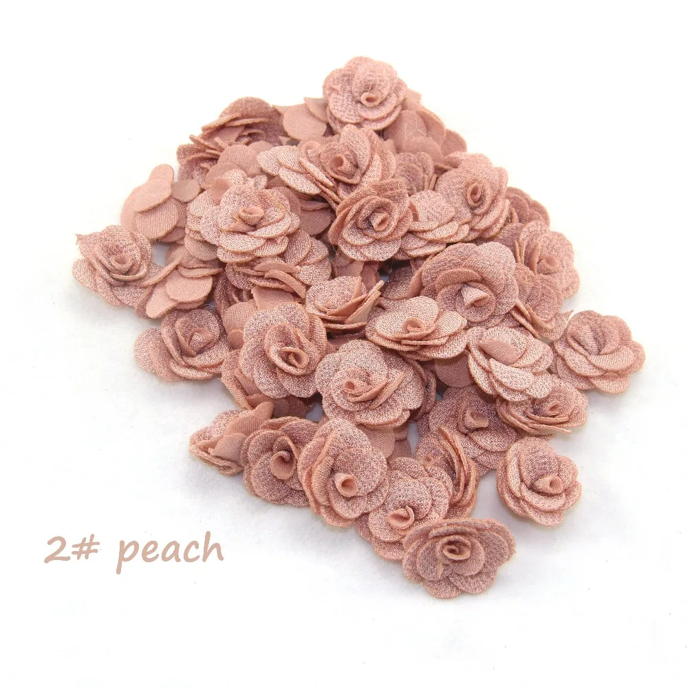 24pcs cheap flower Fabric artificial flower 2.5cm 18 colors for wedding dress holiday decoration can mix color