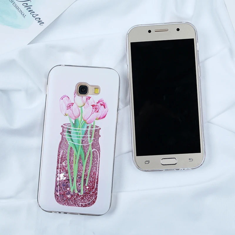 Cases For Samsung Galaxy A3 2017 Glitter Quicksand Case A8 Plus A5 2018 S8 S9 Plus S7 Edge J5 J7 J3 2016 A3 A7 2017 Liquid Cover