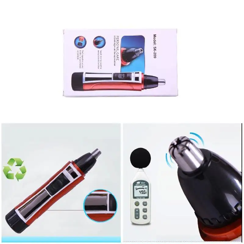 Aparador de Pêlos Nariz Elétrico Remoção Lavável Shaver Clipper Cleaner Nshopping