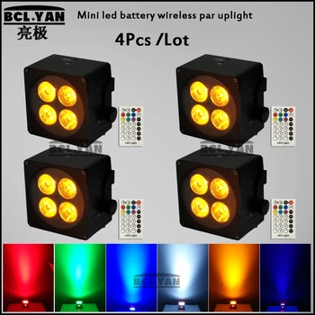 

LED Par 4*18W RGBWA UV 6 IN 1 Wireless dmx led Stage Light Par Light With DMX512 for disco DJ projector