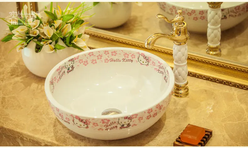 Europe Vintage Style Ceramic Art Basin Sink Counter Top Wash Basin Bathroom Sink vanities ceramic washbasin design bathroom sink (1)