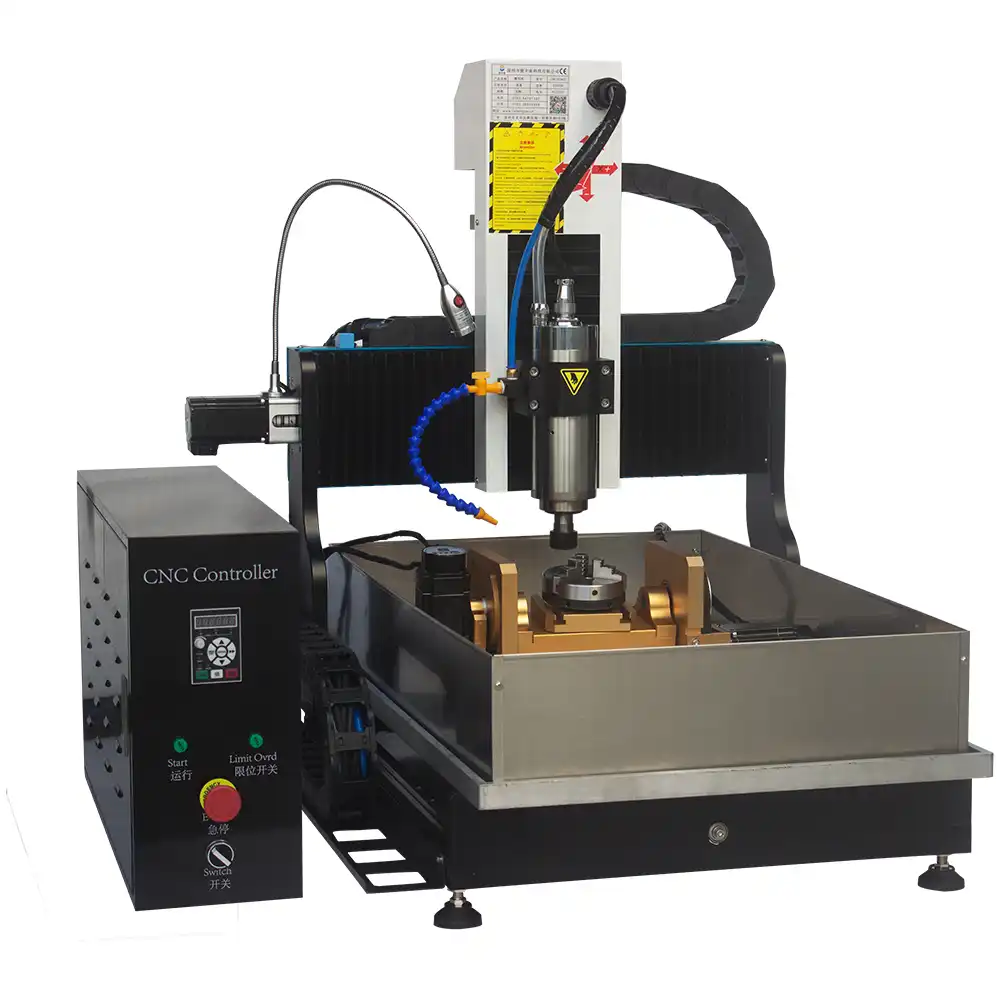 JFT 4 Axis Cnc 3d Stone Milling Machine Small Granite Marble Cutting