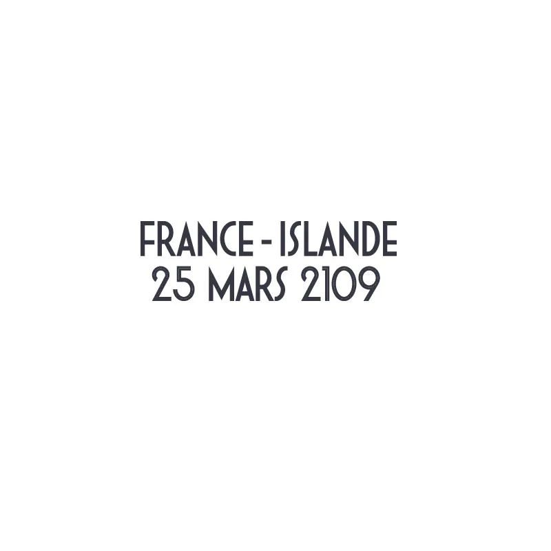 2019 France vs ISLANDE