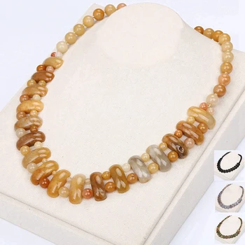 

3A Natural mix agate purple Quartz Opal Stone Pendant Handmade Wrapped Drop Shaped crystal pendant necklace Exaggerated jewelry