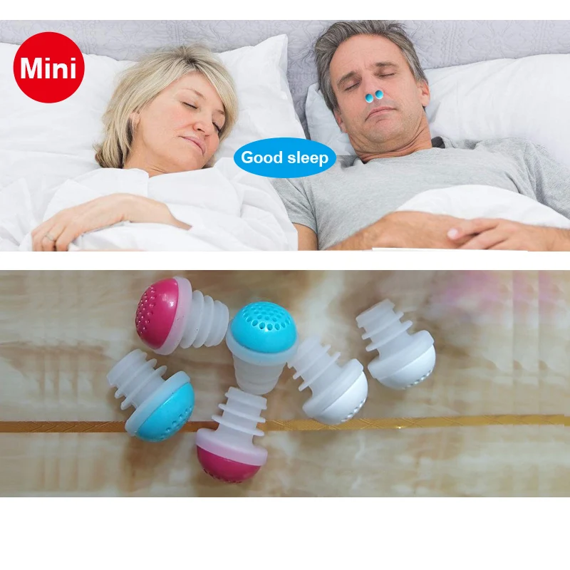 2018 Mini Washable soft Silicone Anti Snore Nose Clip Device No smell Comfortable Stop Snoring Device Sleep Aid & Air Purifier (1)
