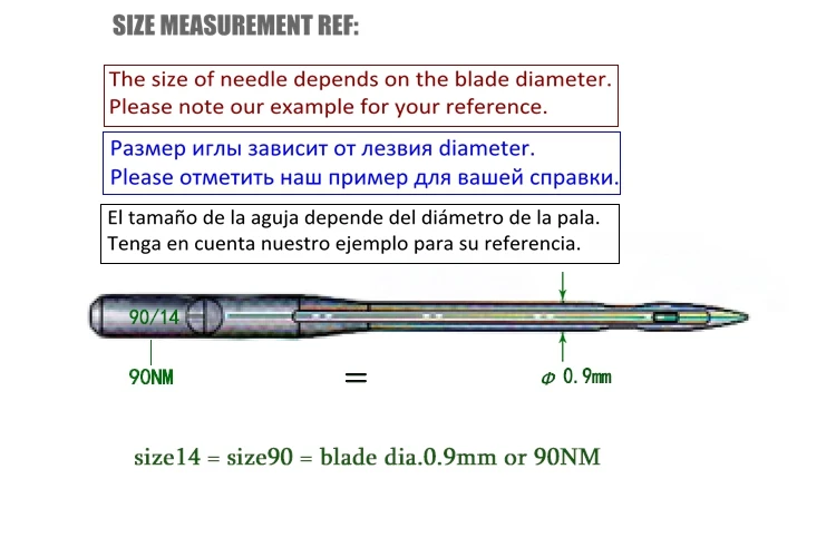 Размер 14/90 HAX1 100 шт. Швейные иглы для домашней/домашней машины Brother для певицы Bernina Singer Toyota Janome Швейные