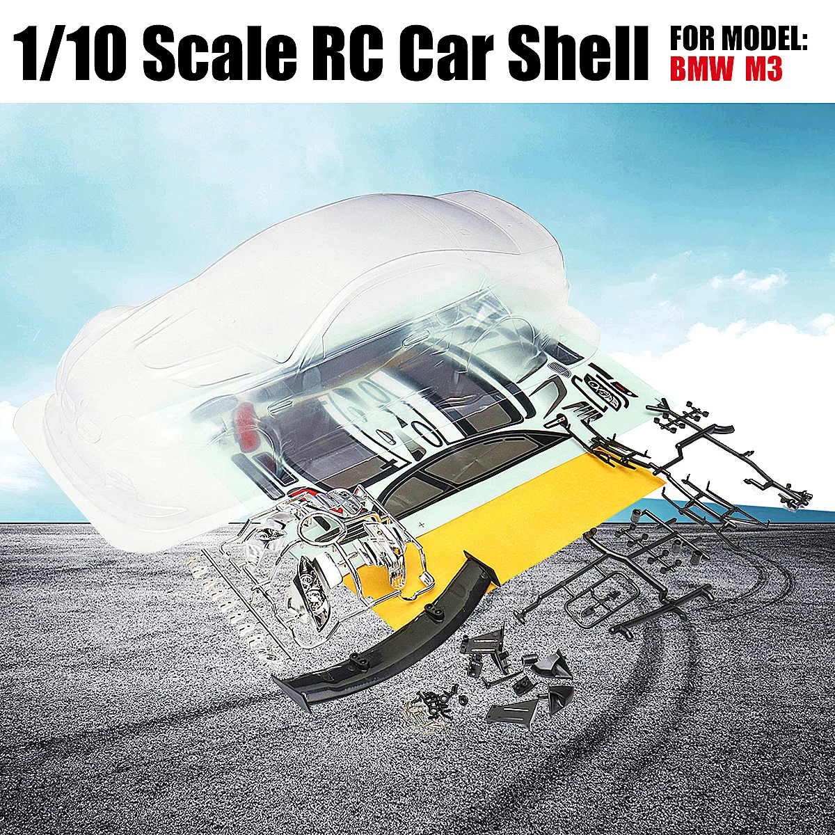 

1/10 Scale Clear RC Car Body Shell 190mm Modification For BMW For M3 Model
