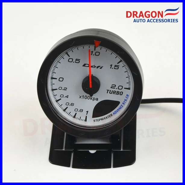 

2.5" 60MM DF Advance CR Gauge Meter Boost Turbo Gauges 2.0 BAR White Face with Sensor