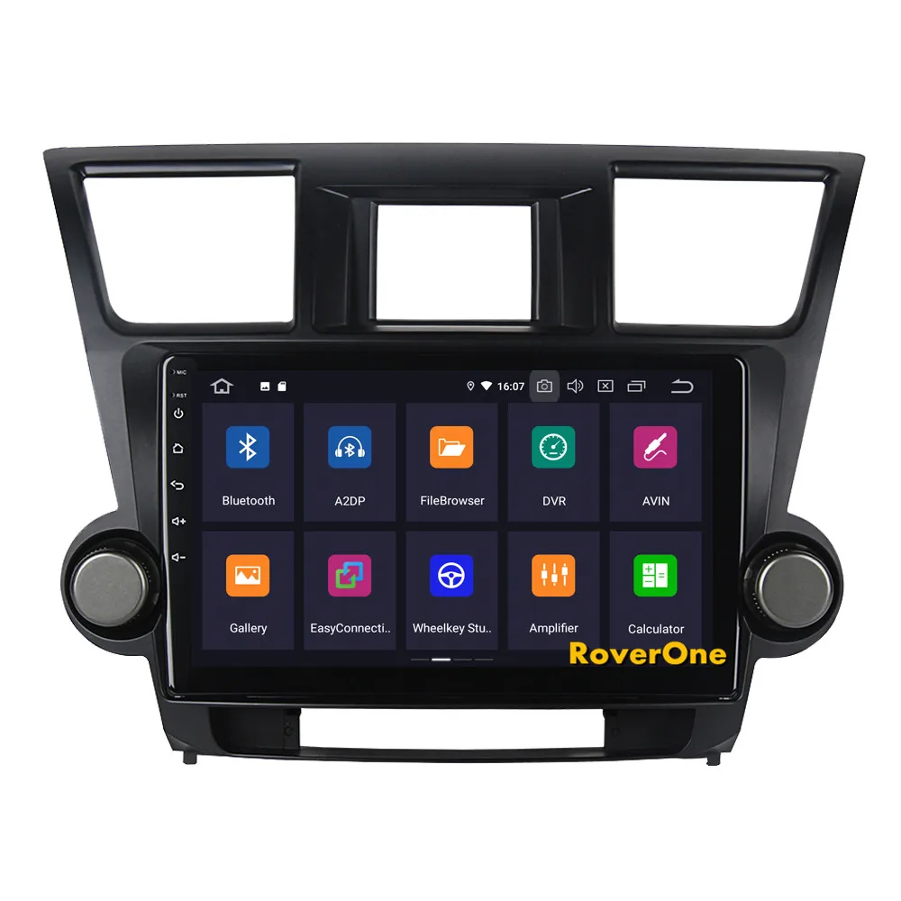 Flash Deal RoverOne For Toyota Highlander Kluger 2009 - 2013 Android 9.0 Autoradio Car Multimedia Player GPS Navigation Head Unit NO DVD 6
