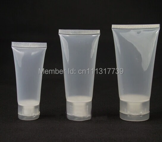 

25PCS 50ml Empty Tubes Clear Cosmetic Cream Lotion Containers