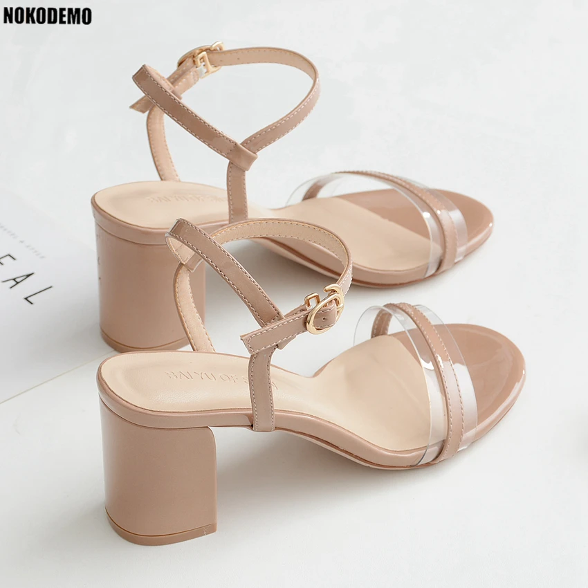 heels with thick strap