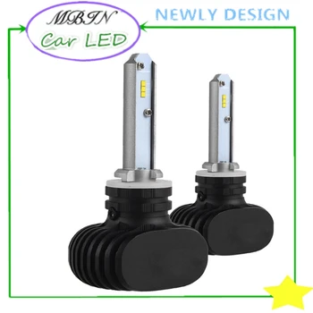 

Fanless cooling MBIN S1 880/881 led headlight kit 8000LM 50W 6000k All In One CSP front fog bulb driving lighting system recap
