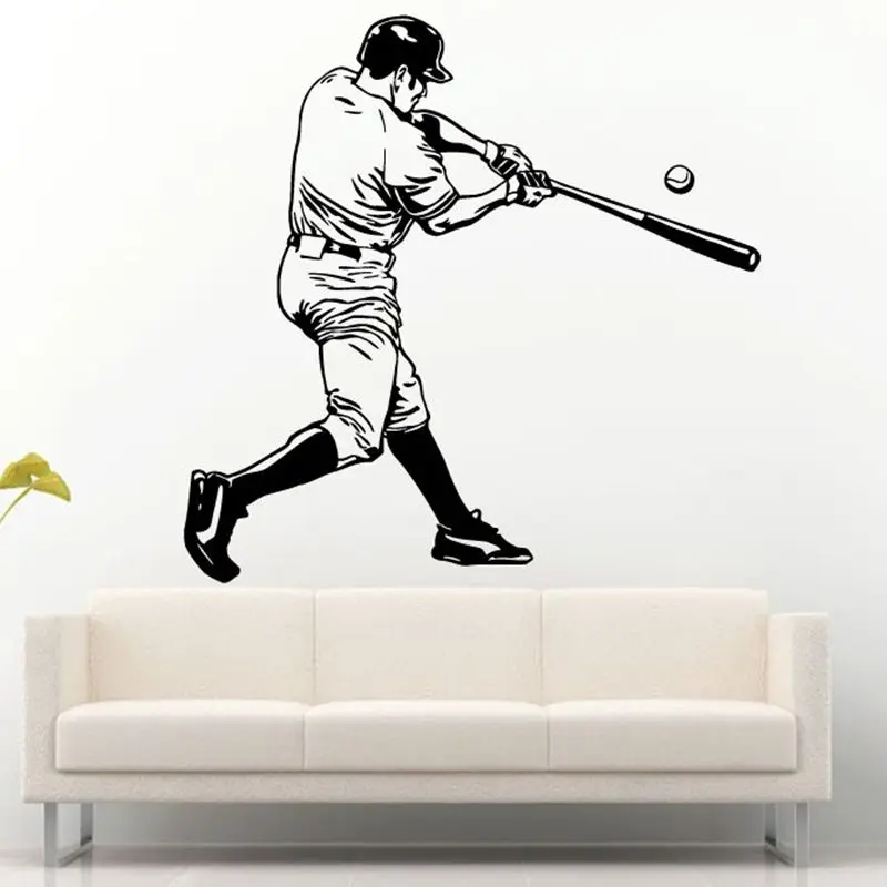 Dctal Baseball Car Windows Sticker Sports Decal Posters Vinyl Wall Decals Pegatina Decor Mural Baseball Sticker