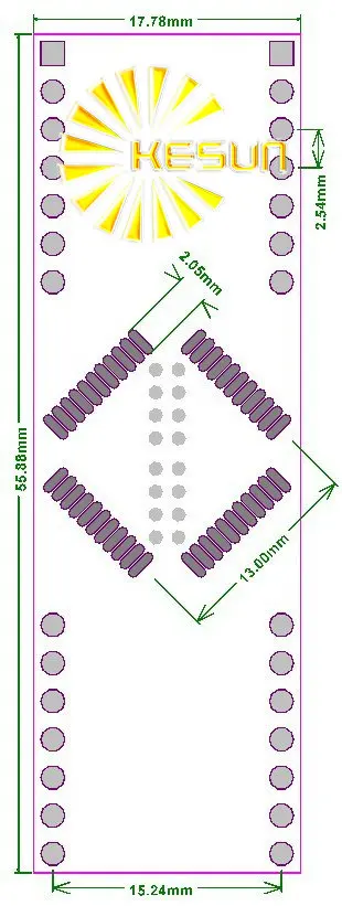 10 шт. QFP44 поворотный DIP44 0 8 мм Шаг IC адаптер разъем адаптера пластина PCB LQFP44|pcb repair|pcb