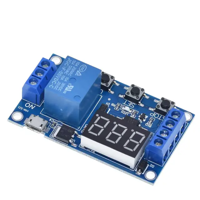 1 Channel 5V Relay Module Time Delay Relay Module Trigger OFF / ON Switch Timing Cycle 999 minutes for Arduino Relay Board - Image 5