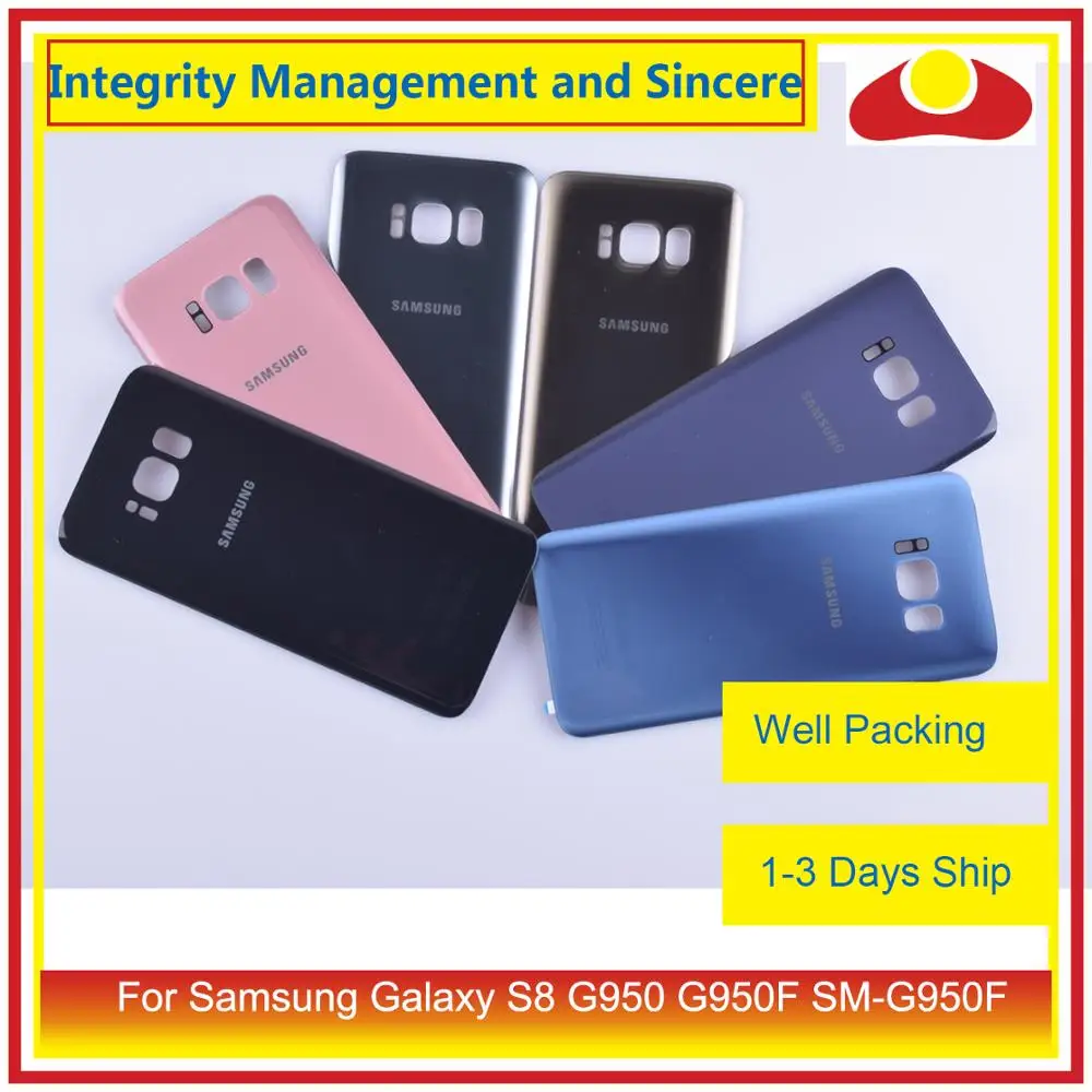 Оригинальный Корпус для Samsung Galaxy S8 G950 G950F корпус с аккумулятором Задняя