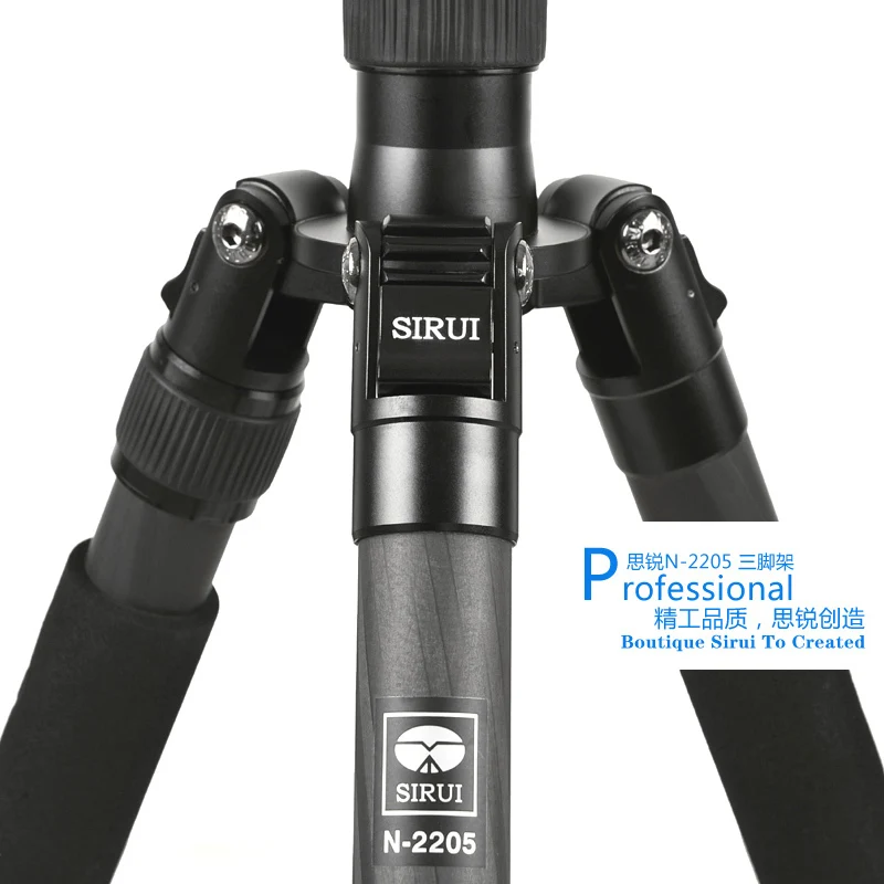 

Carbon Tripod+Ball Head+Quick Release Plate Kit Professional Travel Tripod Set Go Pro Accessories Light DHL Sirui N2205X+K20X