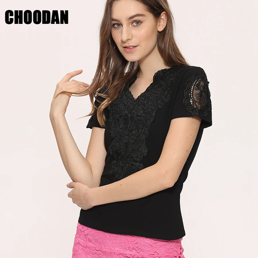 593 lace blouse shirt women  (4)