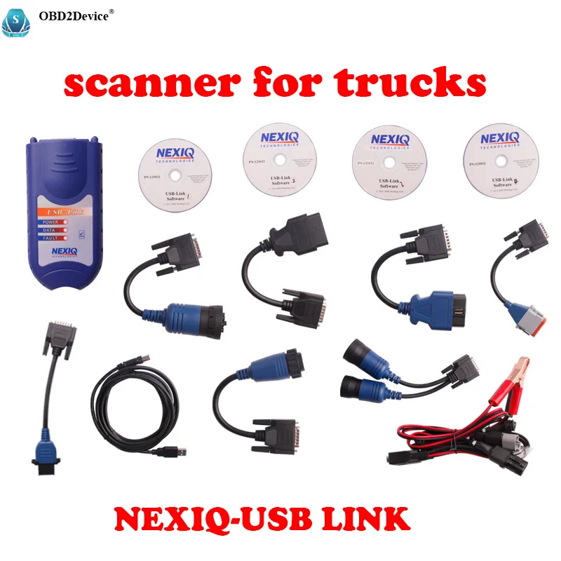 

Professional scanner for trucks NEXIQ diagnostic-tool NEXIQ 125032 USB Link Auto Heavy Duty Truck Scanner tool Free shipping