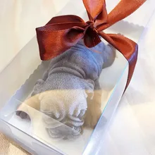 Милая 3D Собака Шарпей силиконовая форма для торта, Мусса ледяной пудинг со сливками помадка приспособление для украшения Лучшая цена