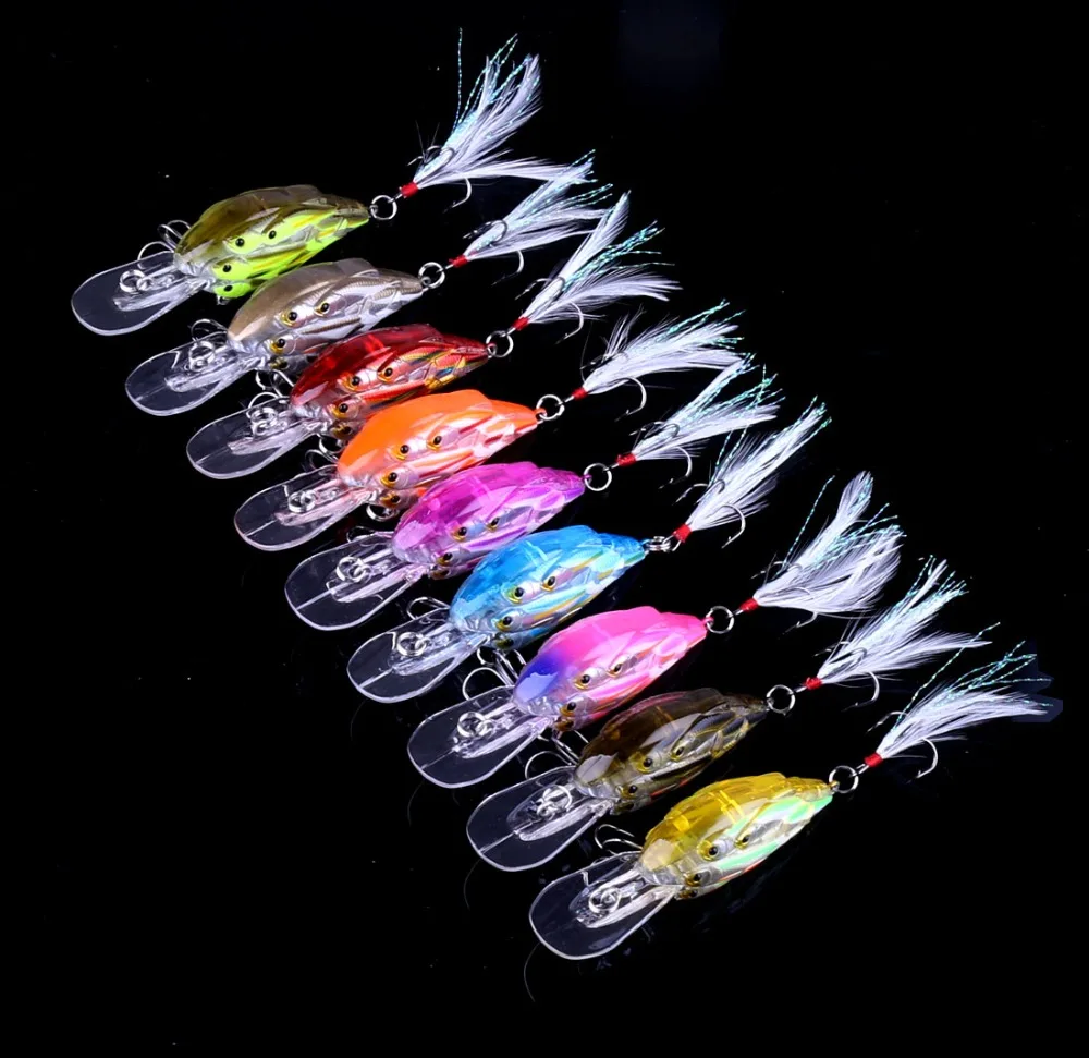 HENGJIA Hard Plastic Crankbiat Fishing Lure 7.5CM 9G 6# hooks Group Fishes Swimbait Minnow Fishing TAackle - Image 3