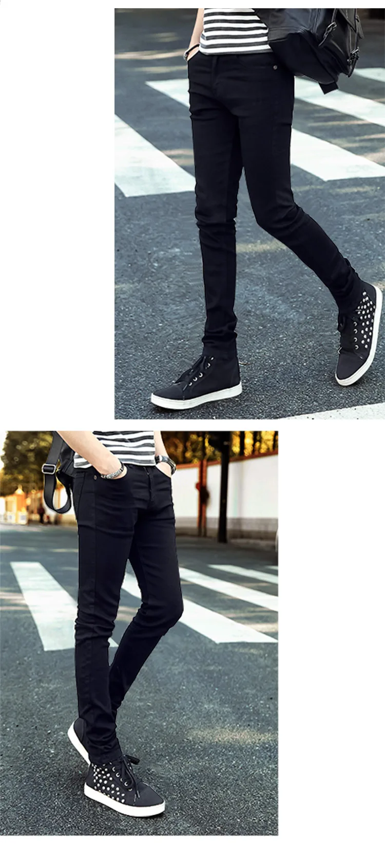 jack and jones jeans 2021 Mens jeans New Fashion Men Casual Jeans Slim Straight High Elasticity Feet Jeans Loose Waist Long Trousers hot baggy jeans mens