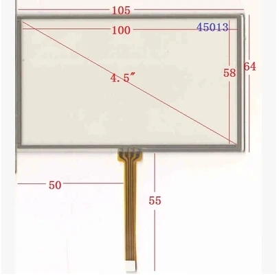 

045013 New 4.5 inch 105*64 mm GPS standard universal touch screen