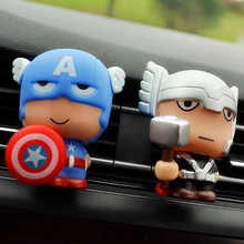 Автомобильный Освежитель, автомобильный парфюм, зажим для Мстителей, Марвел, цифры супергерои, авто вентиляционные отверстия, Ароматический диффузор, автомобильные аксессуары