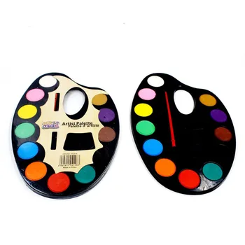 

1 Set High Quality 12 Colors Solid Watercolor Paints Water Color Solid Painting for Kids