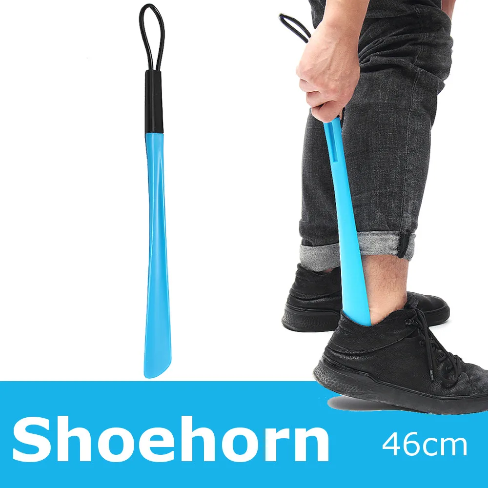 

46cm Long Shoe Horn Flexible Quality Easy Handle Plastic Shoehorn Slip Aid Lifter Durable Shoes Horns